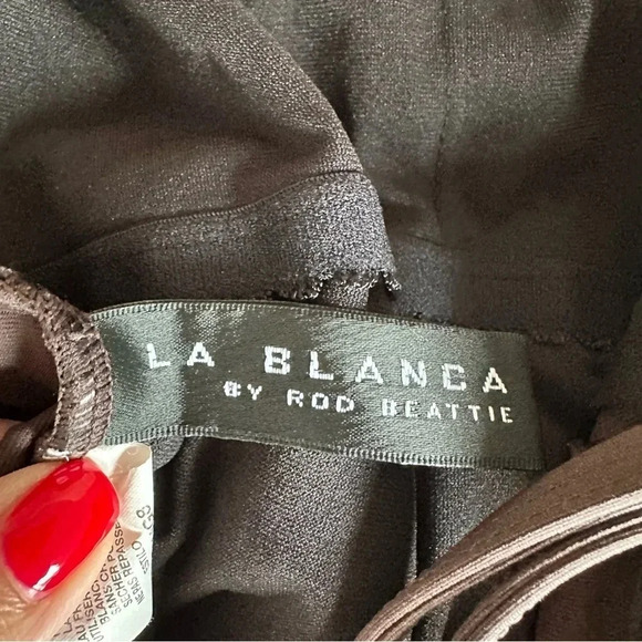 La Blanca by Rod Beattie One Piece Twist Ruched Swimsuit - Picture 7 of 7